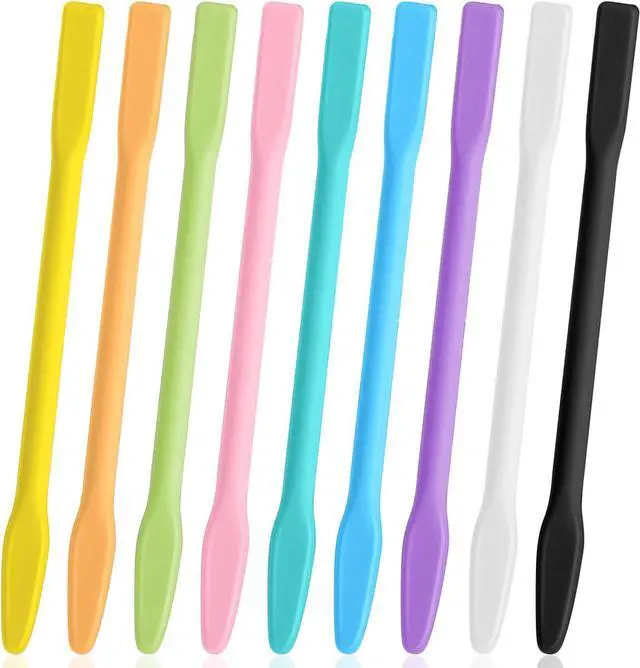 Main image of Gartful 9PCS Colored Silicone Stir Sticks, Reusable Epoxy Resin Stir Sticks, for Resin Mixing, Paint, Making Glitter Tumblers Cups, Arts, Crafts, Facial Mask Stirring Rods, 9 Colors