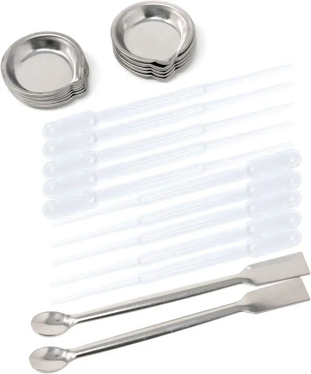Main image of Honbay 12PCS Small Paint Tray Paint Mixing Palette 2PCS Metal Paint Stirrers and 10PCS Clear Plastic Droppers for Airbrush Paint Mixing Model Painting and DIY Art Craft