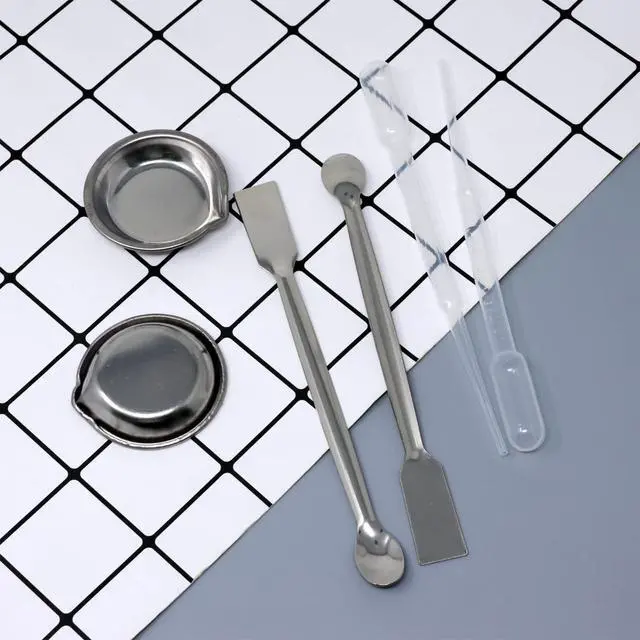 Alt view image 4 of 7 - Honbay 12PCS Small Paint Tray Paint Mixing Palette 2PCS Metal Paint Stirrers and 10PCS Clear Plastic Droppers for Airbrush Paint Mixing Model Painting and DIY Art Craft