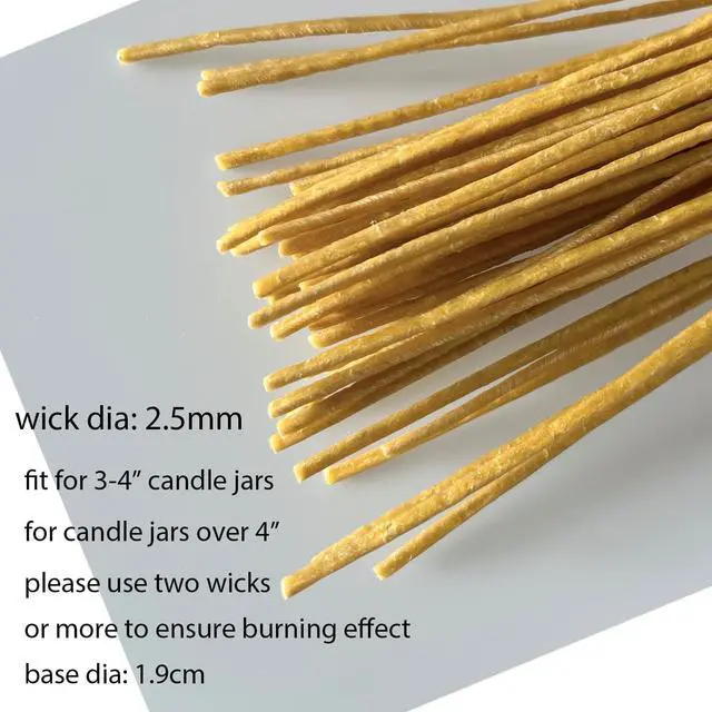 Alt view image 5 of 7 - Hemp Candle Wicks - 100 PCS, 6 Inch, Organic, Edible for Butter & Beeswax Candle Making