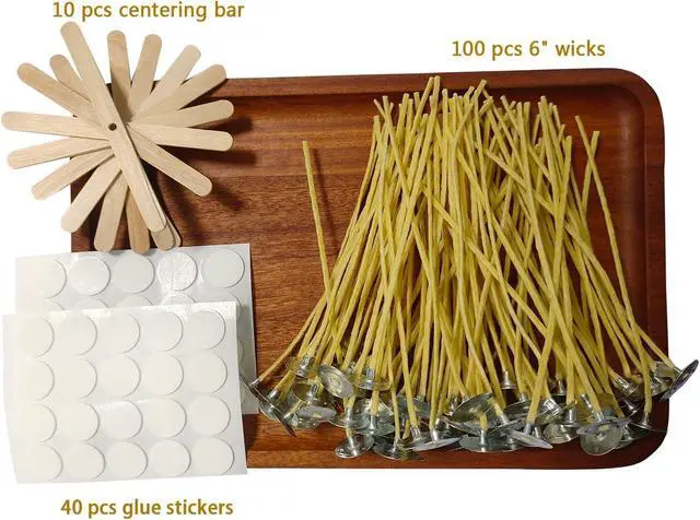 Alt view image 6 of 7 - Hemp Candle Wicks - 100 PCS, 6 Inch, Organic, Edible for Butter & Beeswax Candle Making
