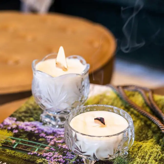Alt view image 7 of 7 - Wood Wicks for Candles Making, 100pcs Wood Candle Wicks, Include 50pcs 5.1 X 0.5 Inch Candle Making Wicks and 50pcs Iron Stand Naturally Smokeless,Wooden Candle Wicks with Rose Gold Trimmer for DIY.