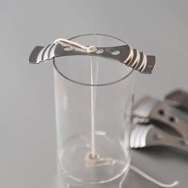 Alt view image 3 of 6 - EricX Light Metal Wick Centering Device - 21 Pieces Wick Holder for Candle Making