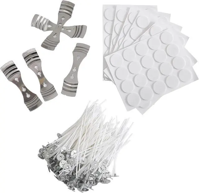 Main image of Candle Wicks Kit 120PCS 4 Inch Candle Making Wicks with Candle Holders,Candle Sticks,Candle Strings More Thick 100% Cotton Candle Wicks Candle Making Supplies Candle Wicks for Candle Making Candle Diy