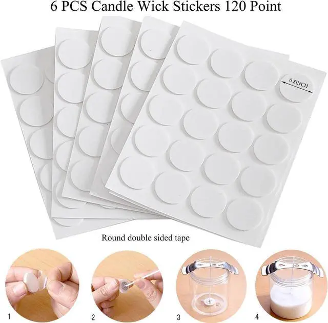 Alt view image 4 of 7 - Candle Wicks Kit 120PCS 4 Inch Candle Making Wicks with Candle Holders,Candle Sticks,Candle Strings More Thick 100% Cotton Candle Wicks Candle Making Supplies Candle Wicks for Candle Making Candle Diy
