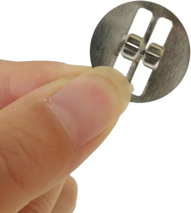 Alt view image 7 of 7 - 200 pcs Wick Clip & 200 pcs Stickers Stainless Steel Clips for Candle Making Wick Base for Candle Making Universal Wood Wick Clips Wooden Wicks Bases Fit Most Wooden Wicks (Wicks not Included