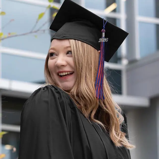 Alt view image 5 of 6 - Endea Graduation Mixed Double Color Tassel with Silver Date Drop