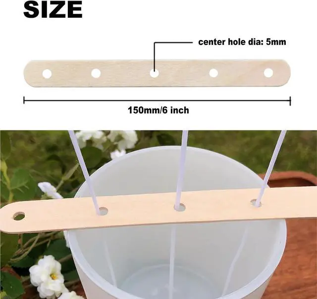 Alt view image 3 of 7 - 6" Candle Wicks Centering Device - Wick Holders for Candles