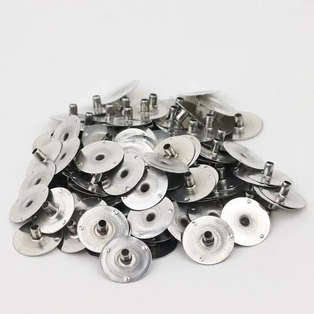 Alt view image 2 of 7 - EricX Light 200pcs 20mm Metal Candle Wick Sustainer Tabs,for Candle Making