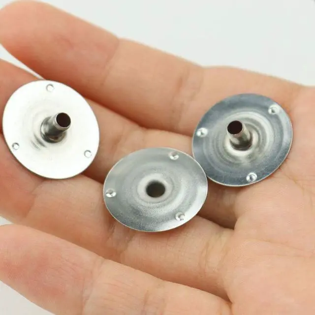 Alt view image 3 of 7 - EricX Light 200pcs 20mm Metal Candle Wick Sustainer Tabs,for Candle Making