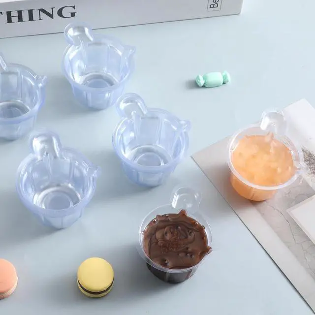 Alt view image 4 of 7 - 150Pcs 40ml Small Resin Mixing Cups, Disposable Plastic Measuring Cups | Clear, Paint Dispensing for Mixing Paint, Stain, Epoxy, Resin