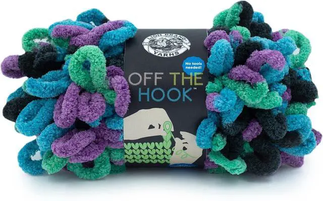 Main image of Lion Brand Yarn, Off The Hook Loop Yarn, Zodiac, Multicolor, 1 Pack | Jumbo Finger Knitting & Crochet Craft Fiber for Beginners, Kids, Classrooms, Create Blankets, Pillows, Stuffed Animals