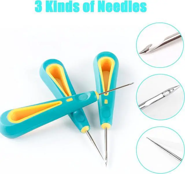 Alt view image 3 of 7 - LQMBABY 3-Piece Wick Punch Set - Round Hole Candle Wick Needles for Moulds & Silicone Molds, DIY Candle Making Tools (Blue-3 Pcs)