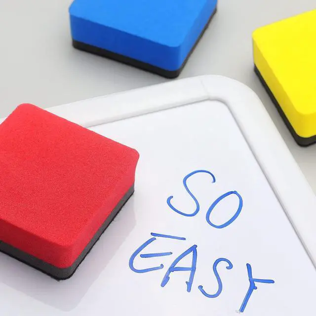 Alt view image 6 of 7 - Tamaki 6 Pack Magnetic Dry Eraser Erasers 4.2'' x 2.2'', Square | Dry Erasers for White Board, Whiteboard Erasers for Kids Classroom