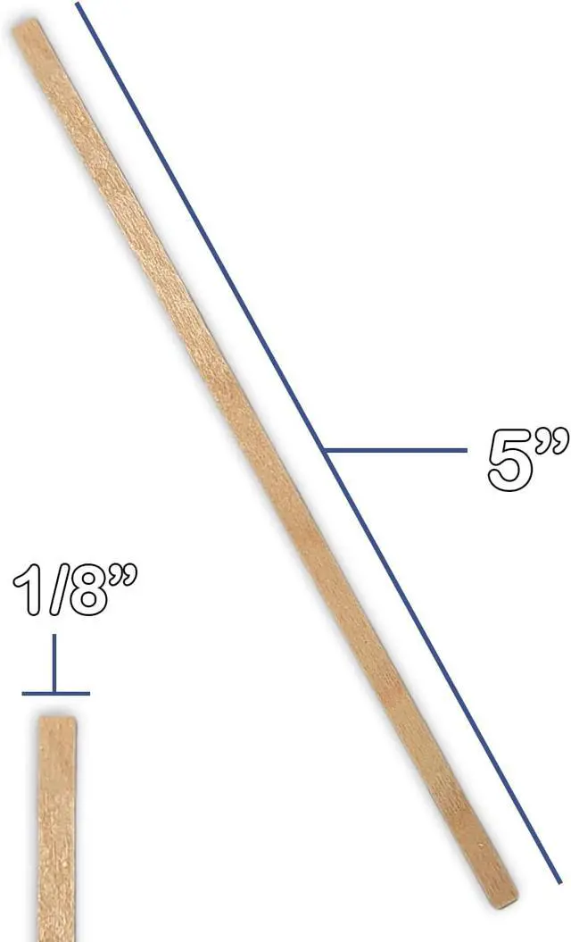 Alt view image 2 of 7 - 100 Wood (Bamboo) Applicator Mixing Stick 5" for Epoxy Resin Craft, Jewelry, Waxing by NetSellsIt