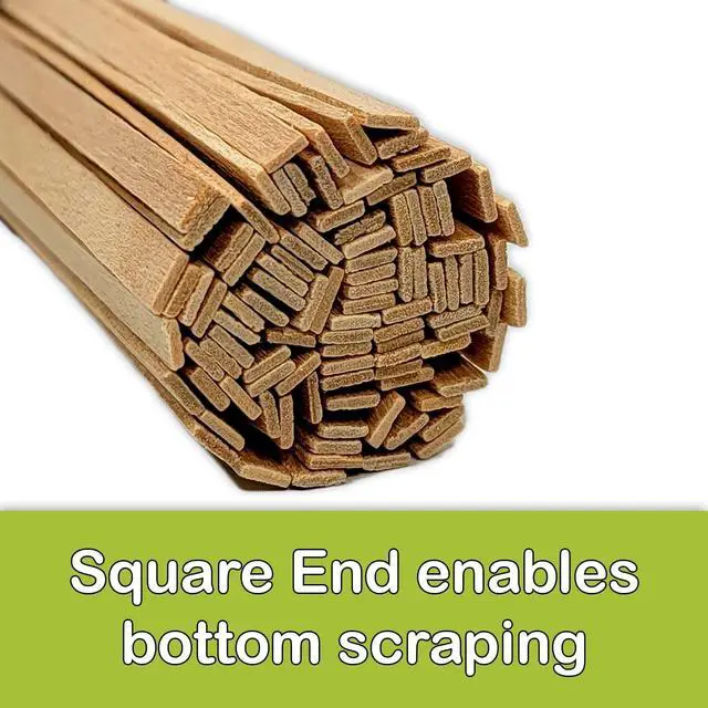 Alt view image 3 of 7 - 100 Wood (Bamboo) Applicator Mixing Stick 5" for Epoxy Resin Craft, Jewelry, Waxing by NetSellsIt