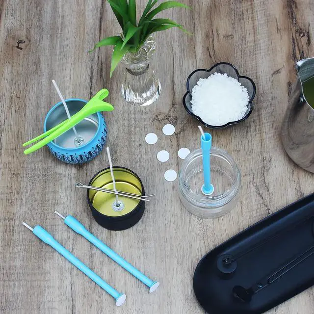 Alt view image 4 of 6 - CandMak Candle Wick Kit - 60 Cotton Wicks with Candle Making Tools (Thick 4"+6"+8")