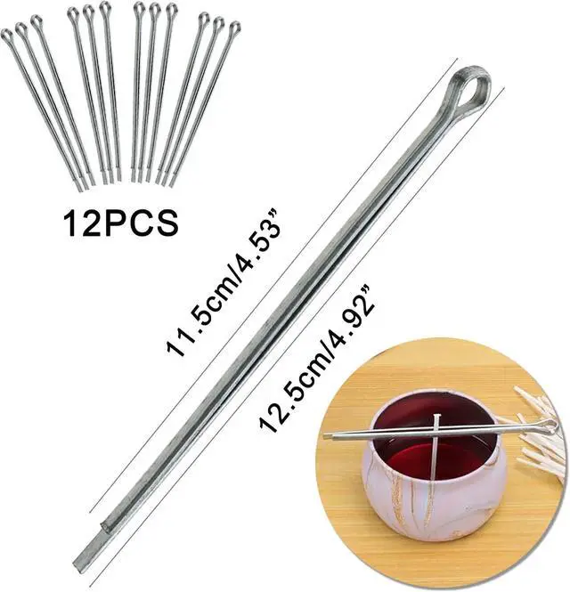 Alt view image 2 of 6 - Candle Wick Holders, One Clip Centering Device, Centering Tool for Candle Making (Pack of 12)