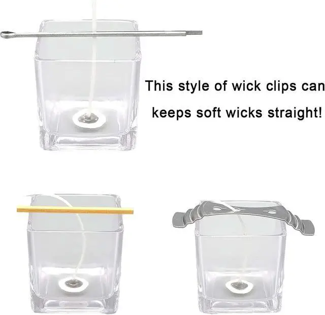 Alt view image 3 of 6 - Candle Wick Holders, One Clip Centering Device, Centering Tool for Candle Making (Pack of 12)