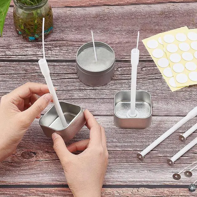 Alt view image 4 of 7 - 15 Pcs Candle Wick Placing Tube Candle Wick Centering Placement Booster Tools for DIY Candle Making