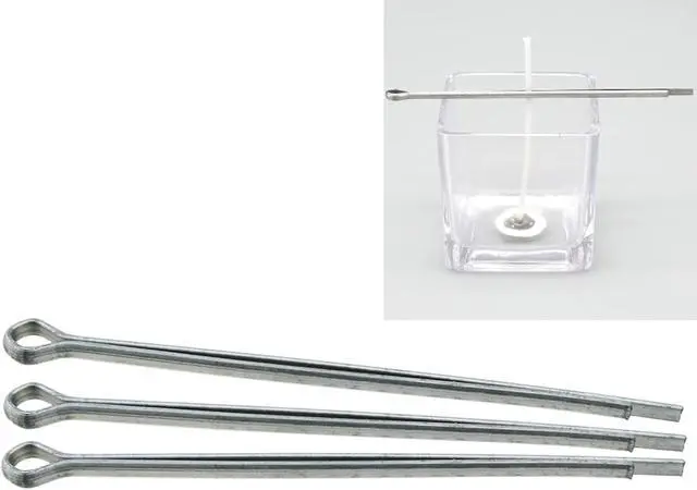 Alt view image 4 of 5 - Heyous 10PCS Candle Making Supply Accessory DIY Candle Tool Metal Wick Holder Clip