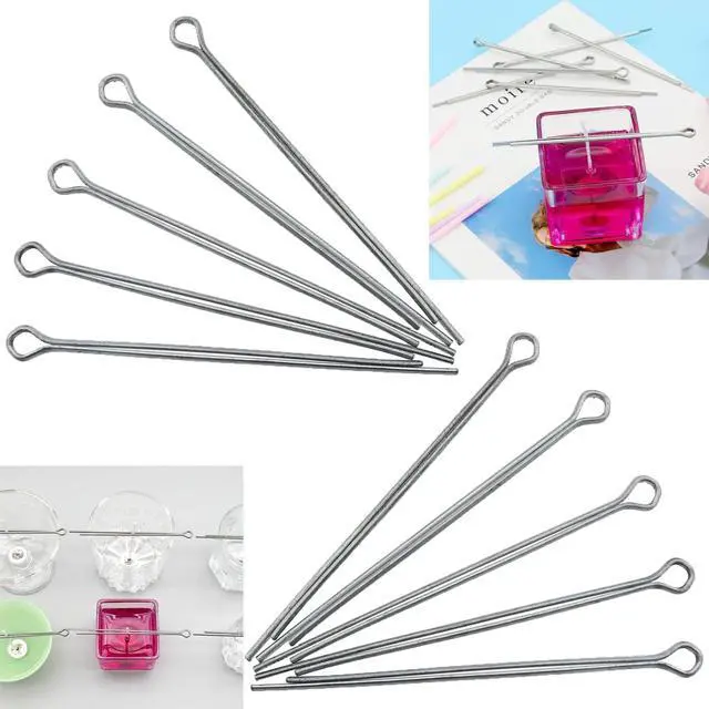Alt view image 5 of 5 - Heyous 10PCS Candle Making Supply Accessory DIY Candle Tool Metal Wick Holder Clip