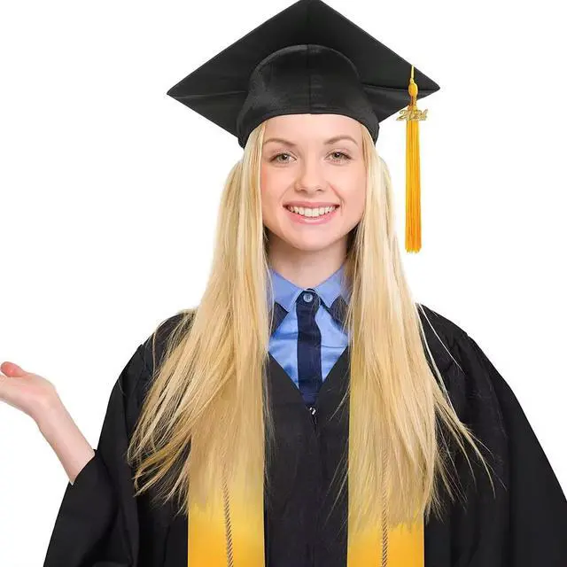 Alt view image 3 of 6 - 2026 Tassel Graduation Gold 9", Elegant Gold 2026 Graduation Tassel with Year Charm Date Drop for Graduations Cap
