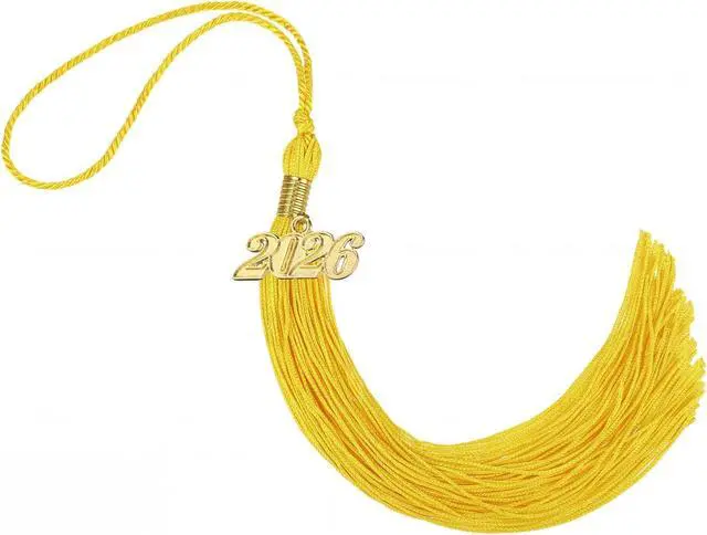 Main image of TecUnite 2026 Graduation Tassel with Year Charm for Summer Graduation Trade School Community College Nursing School Graduates Ceremony Cap Tassel Accessories(Gold)