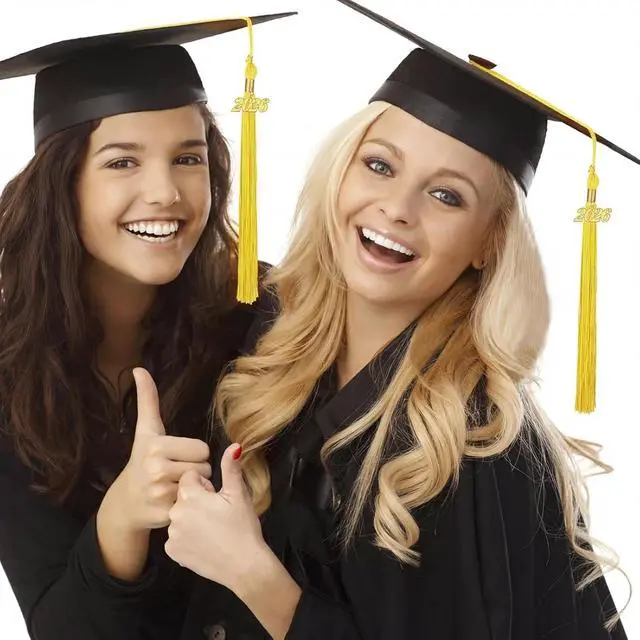 Alt view image 5 of 7 - TecUnite 2026 Graduation Tassel with Year Charm for Summer Graduation Trade School Community College Nursing School Graduates Ceremony Cap Tassel Accessories(Gold)