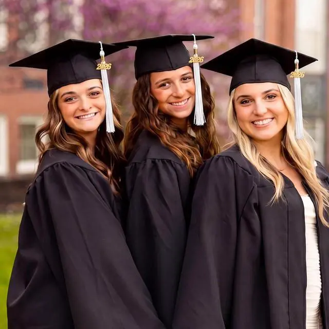 Alt view image 2 of 6 - GraduationMall Single&Multiple Color Graduation Tassel with 2026 Year Charm 9"