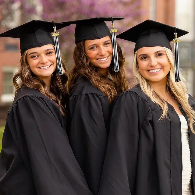 Alt view image 2 of 6 - GraduationMall Single&Multiple Color Graduation Tassel with 2026 Year Charm 9"