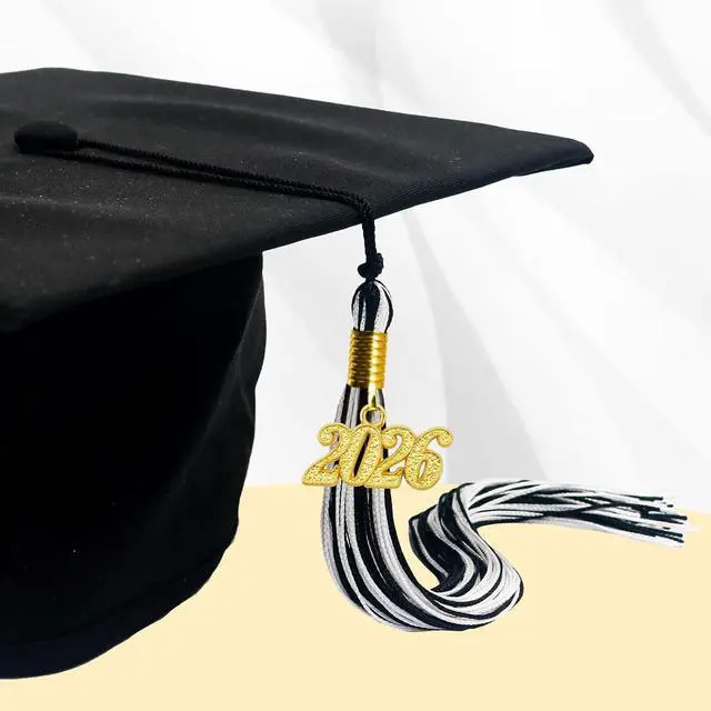 Alt view image 6 of 6 - GraduationMall Single&Multiple Color Graduation Tassel with 2026 Year Charm 9"