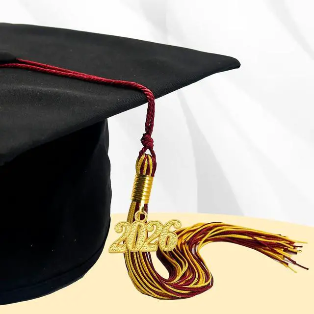 Alt view image 6 of 6 - GraduationMall Single&Multiple Color Graduation Tassel with 2026 Year Charm 9"