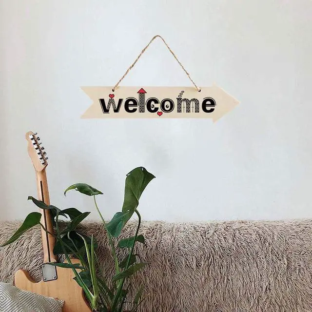 Alt view image 5 of 7 - 6pcs Unfinished Wood Sign Blank Arrow Shape Hanging Wooden Plaque DIY Craft Project Wood Sign with Rope Door Wall Art Decorative, 3x11 Inch
