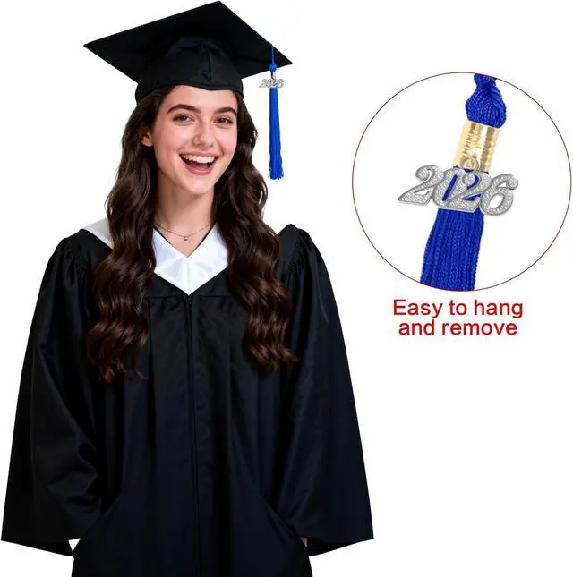 Alt view image 6 of 7 - 2026 Charms, 6 PCS Graduation Tassel Charm, Charms for Graduations Cap Tassel 2026 Year Charm for Graduate Hats Graduations Decorations