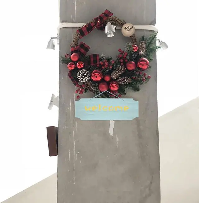 Alt view image 5 of 5 - 3Pack Blank Wood Sign for Craft Unfinished Hanging Wooden Board with Hole DIY Door Wall Decor Holiday Decoration
