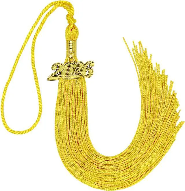 Main image of 2026 Tassel Graduation Gold Graduation Tassel 2026 with Date Charm (Gold)