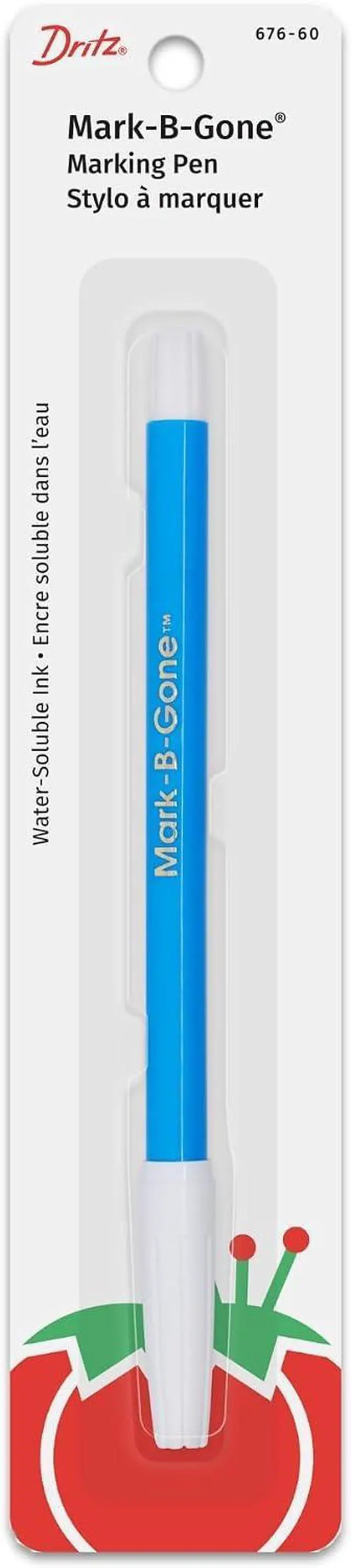 Main image of Dritz 676-60 Mark-B-Gone Marking Pen, Blue, 8.75 x 2.88 x 0.5, 1 Count (Pack of 1)