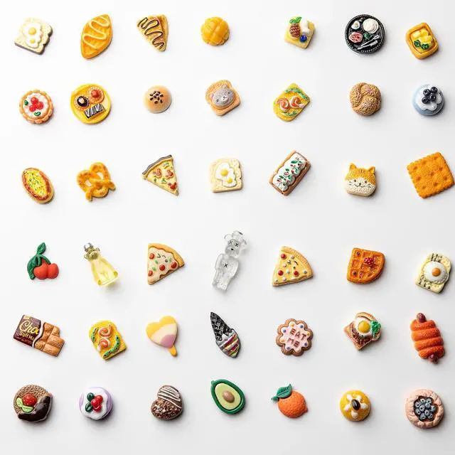 Alt view image 4 of 7 - Slime Charms Food Cute Set - Mixed Lot Assorted Food Resin Flatback Cute Sets for DIY Crafts Making,Decorations,Scrapbooking,Embellishments,Hair Clip 25pcs