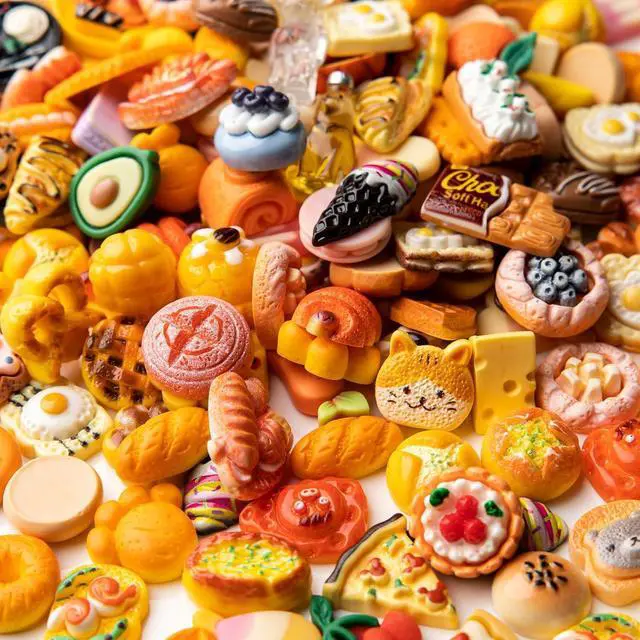 Alt view image 3 of 7 - Slime Charms Food Cute Set - Mixed Lot Assorted Food Resin Flatback Cute Sets for DIY Crafts Making,Decorations,Scrapbooking,Embellishments,Hair Clip 25pcs