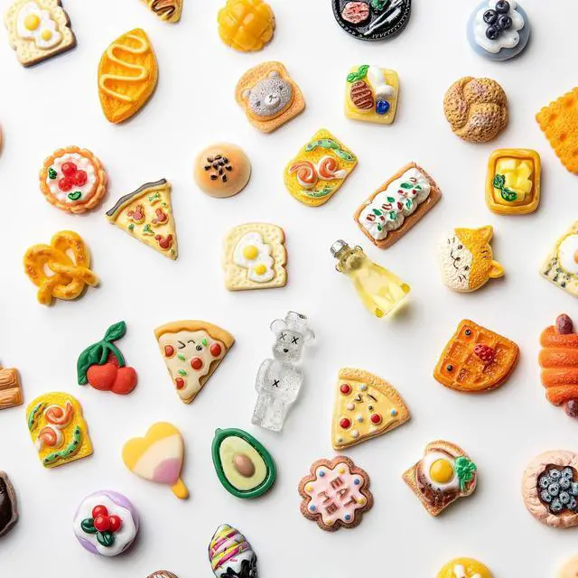 Alt view image 5 of 7 - Slime Charms Food Cute Set - Mixed Lot Assorted Food Resin Flatback Cute Sets for DIY Crafts Making,Decorations,Scrapbooking,Embellishments,Hair Clip 25pcs