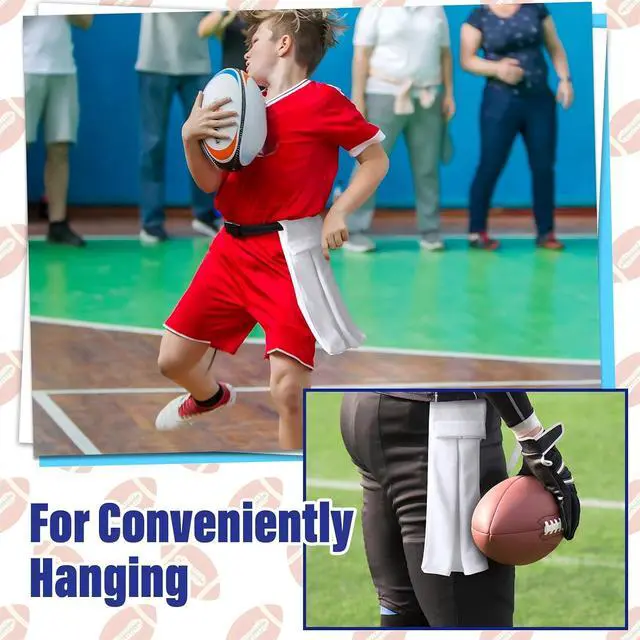 Alt view image 6 of 7 - Shimeyao 2 Pcs White Cotton Sports Football Pitching Towel with Closure | Button Pitching Towel, Cotton Sports Football Accessories, Baseball Practice Gym Towels for Sports Gym Men Women