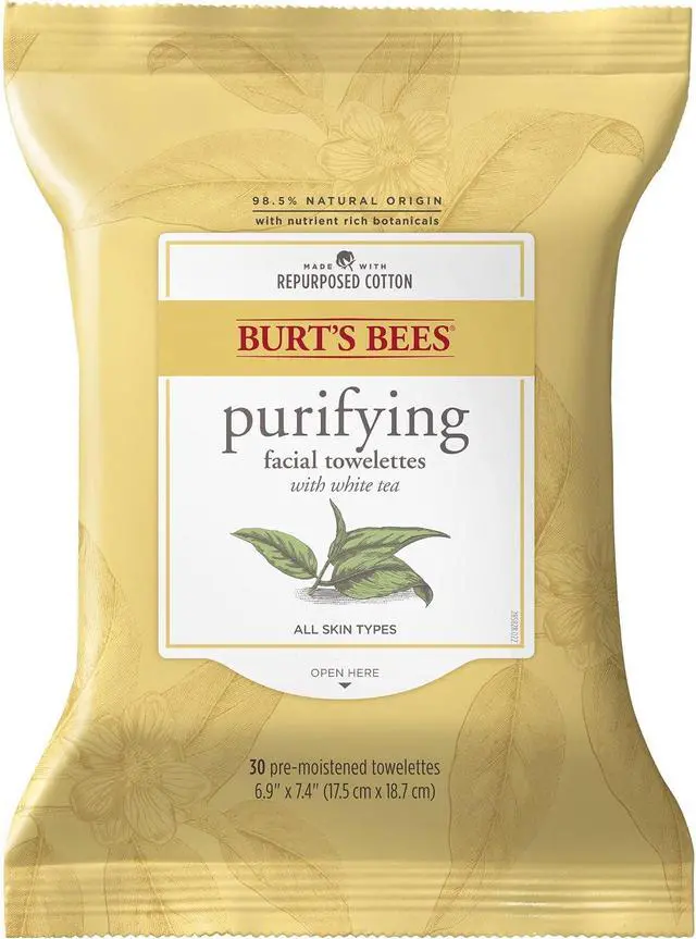 Alt view image 3 of 7 - Burt's Bees Facial Cleansing Towelettes with White Tea Extract -- 30 Towelettes