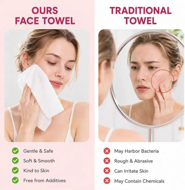 Alt view image 4 of 7 - Compressed Towel Tablets, 100 Count Disposable Face Towels | Individually Wrapped, Clean Towels for Face, Disposable Washcloths for Travel