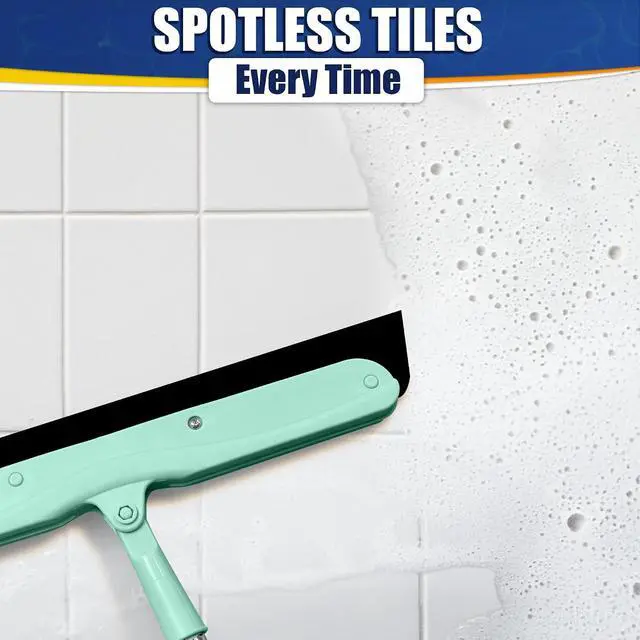 Alt view image 7 of 7 - Floor Squeegee - 34.5" Telescoping Squeegee for Window Cleaning with Durable Stainless Steel Blade for Clear Surface Wiping - Suitable for Bathroom Mirrors, Car Windows and Home Surfaces
