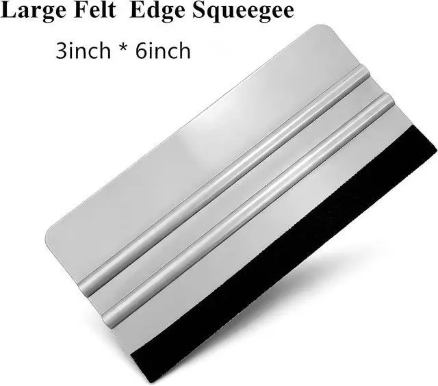 Alt view image 3 of 7 - 3 Piece Felt Edge Squeegee, 4inch - 5inch - 6inch Vinyl Wrap Squeegee, Scratch-Free for Decals, Adhesive Vinyl, Window Film, Wallpaper