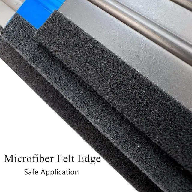 Alt view image 6 of 7 - 3 Piece Felt Edge Squeegee, 4inch - 5inch - 6inch Vinyl Wrap Squeegee, Scratch-Free for Decals, Adhesive Vinyl, Window Film, Wallpaper