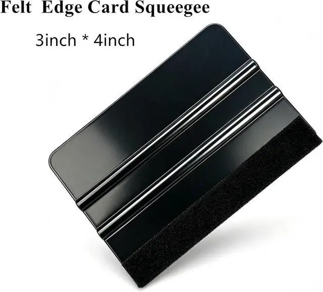 Alt view image 5 of 7 - 3 Piece Felt Edge Squeegee, 4inch - 5inch - 6inch Vinyl Wrap Squeegee, Scratch-Free for Decals, Adhesive Vinyl, Window Film, Wallpaper