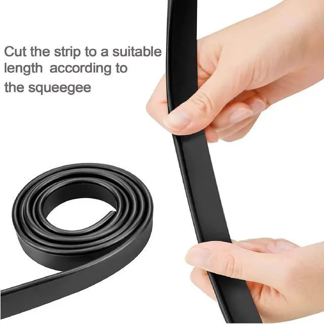 Alt view image 3 of 5 - Squeegee Replacement Silicon Rubber Blade for Shower Doors, Window, Glass Cleaning, 41 Inch