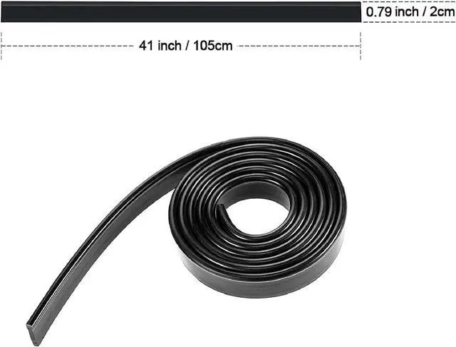 Alt view image 2 of 5 - Squeegee Replacement Silicon Rubber Blade for Shower Doors, Window, Glass Cleaning, 41 Inch